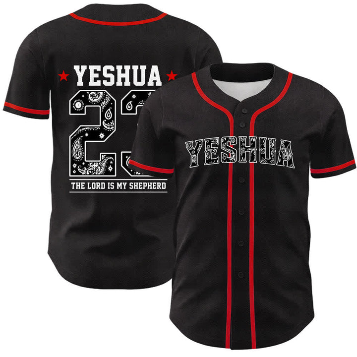 Christianartworkshop Be Strong In The Lord Templar Knight Jesus Unisex Baseball Jersey - Red - 5XL - image 3