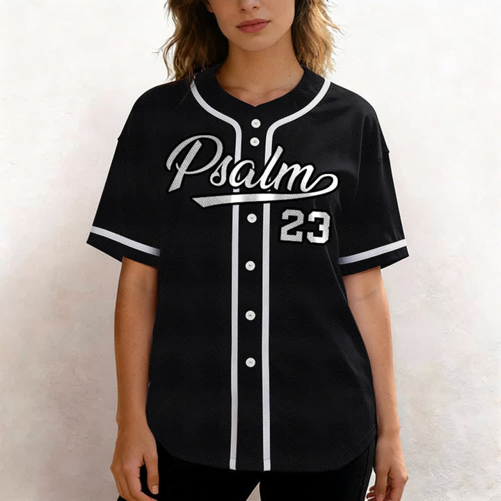 Christianartworkshop Retro Sport Style Psalm 23 Unisex Baseball Jersey - image 19