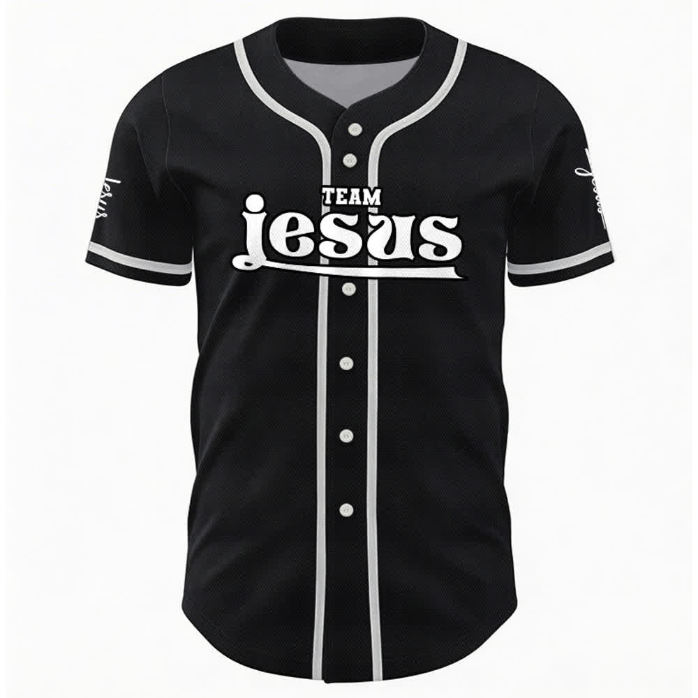 Christianartworkshop Bold Team Jesus Custom Name Number Unisex Custom Baseball Jersey - image 18