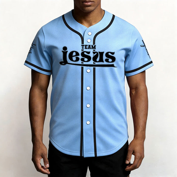 Christianartworkshop Bold Team Jesus Custom Name Number Unisex Custom Baseball Jersey - image 46