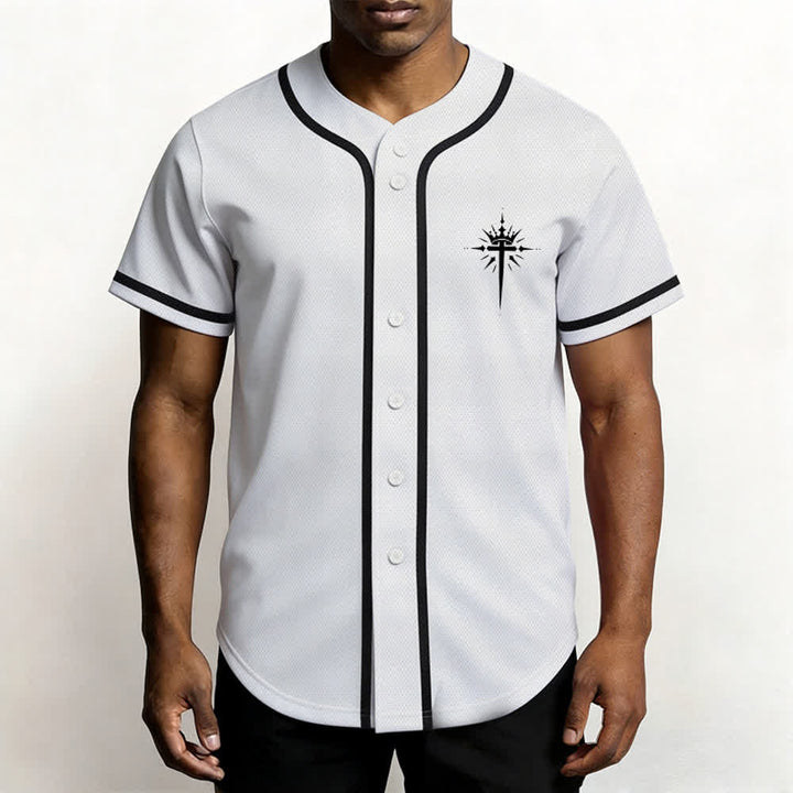 Christianartworkshop Jesus Is King Angel Wings Cross Faith Statement Custom Baseball Jersey - image 27