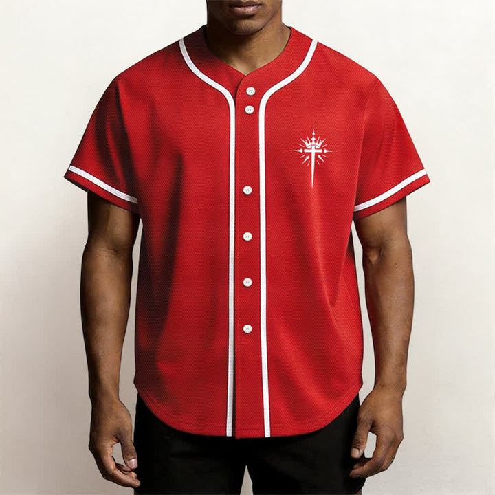 Christianartworkshop Jesus Is King Angel Wings Cross Faith Statement Custom Baseball Jersey - image 34
