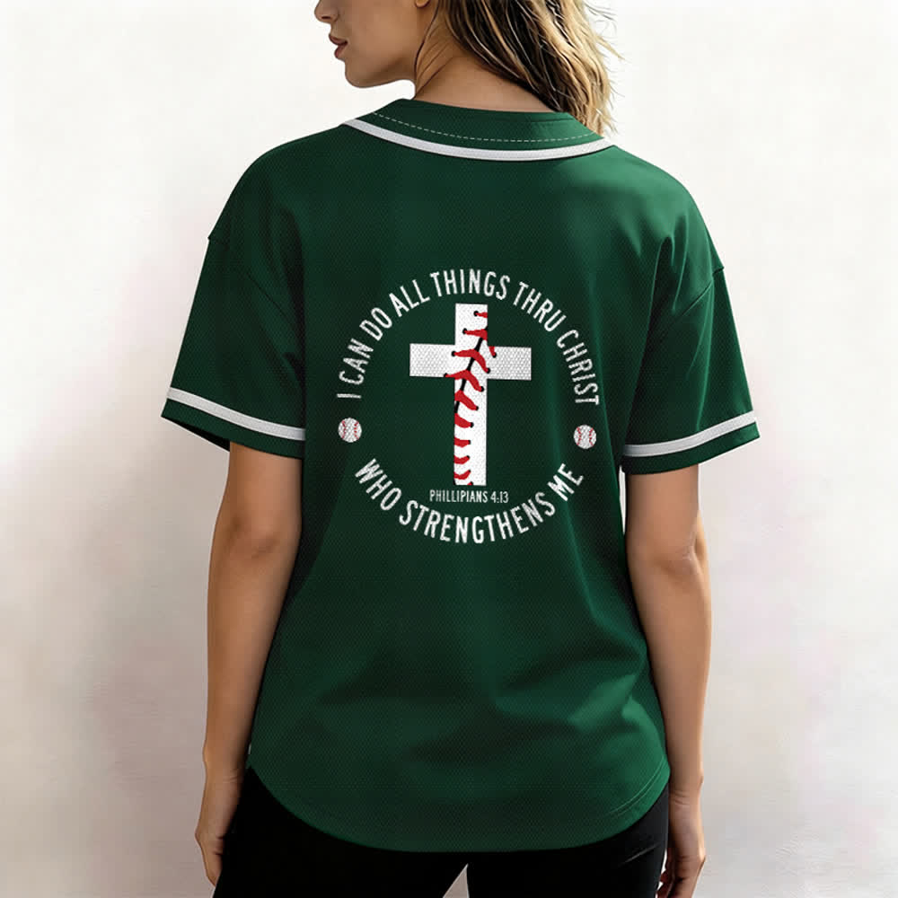 Christianartworkshop Philippians 4:13 I Can Do All Things Unisex Baseball Jersey - image 52
