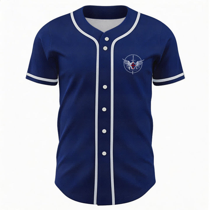 Christianartworkshop St.Michael Archangel Defend Us Unisex Baseball Jersey - image 37