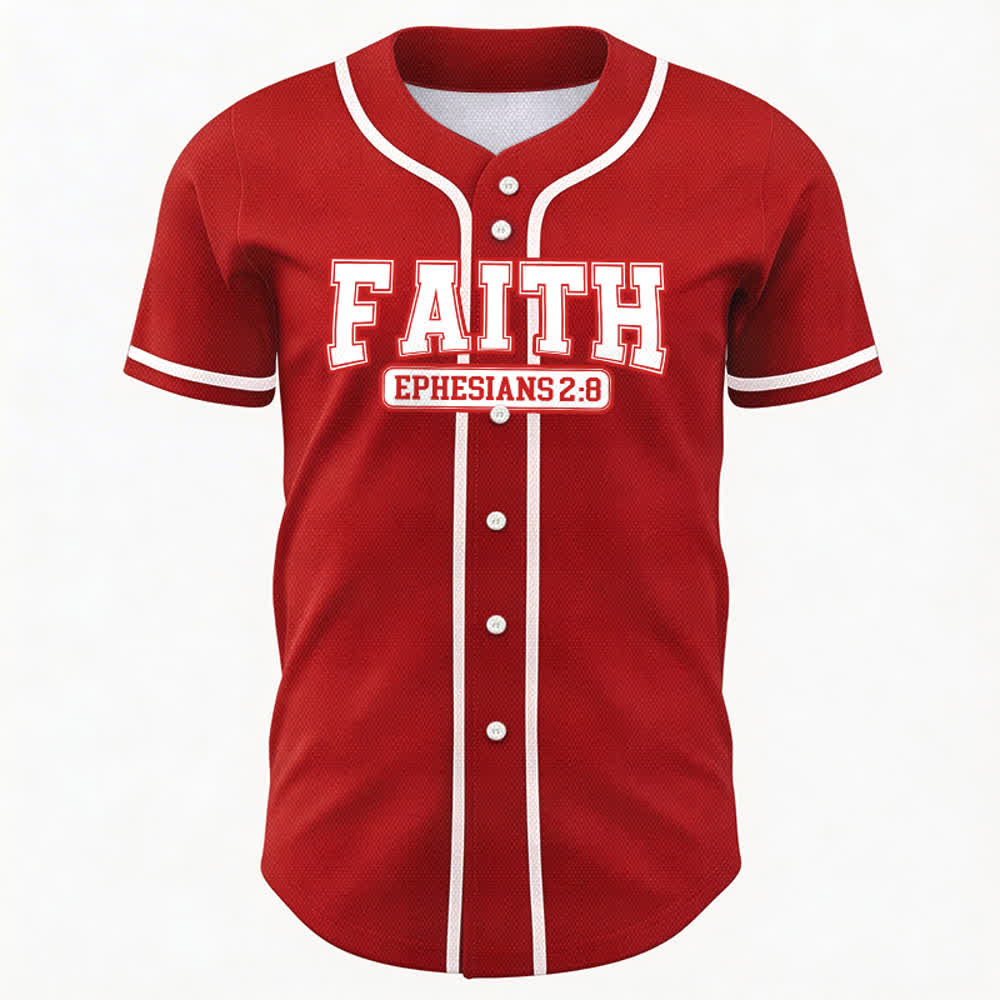 Christianartworkshop Faith Custom Name Number Baseball Jersey - image 34
