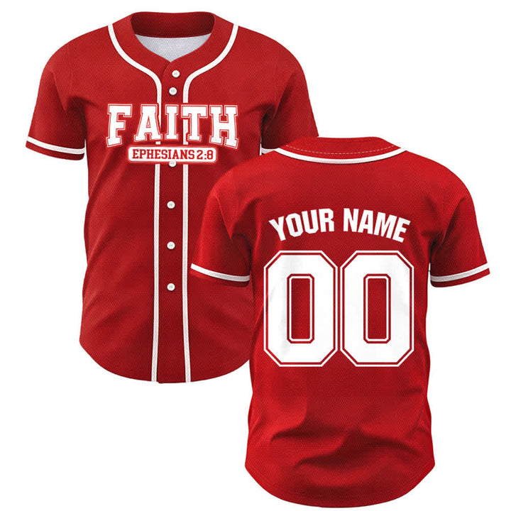Christianartworkshop Faith Custom Name Number Baseball Jersey - image 33