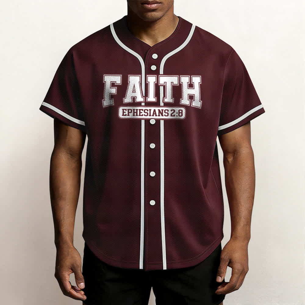 Christianartworkshop Faith Custom Name Number Baseball Jersey - image 44