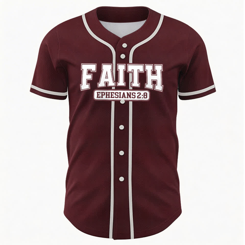 Christianartworkshop Faith Custom Name Number Baseball Jersey - image 42