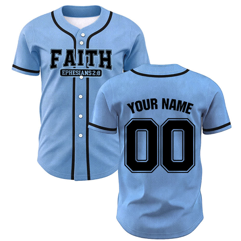 Christianartworkshop Faith Custom Name Number Baseball Jersey - image 49
