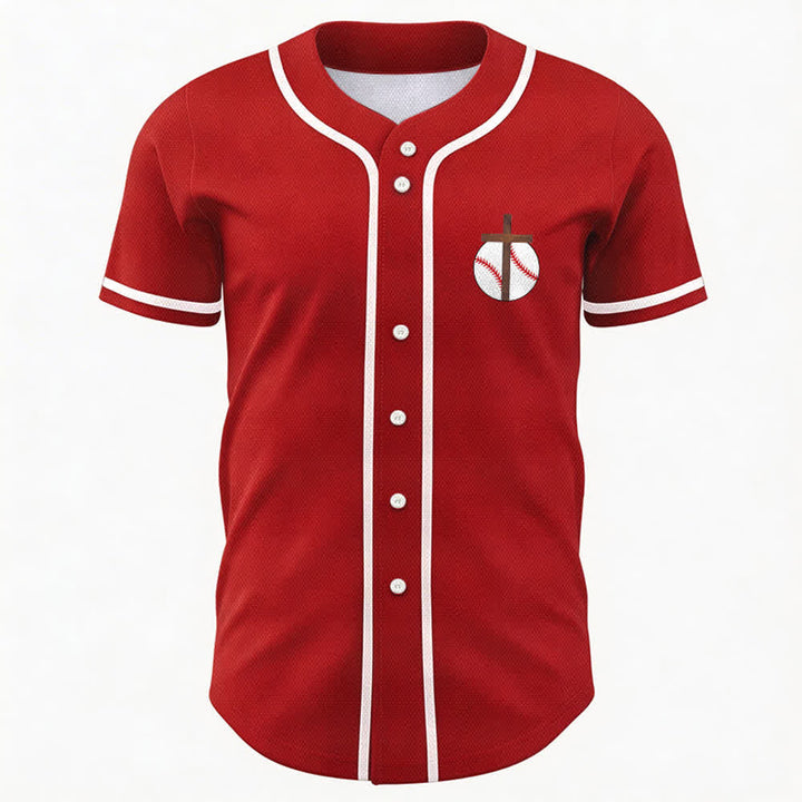 Christianartworkshop Philippians 4:13 Faith Baseball Jersey: Baseball Cross Motto Strength Devotion Athletic Shirt - image 30