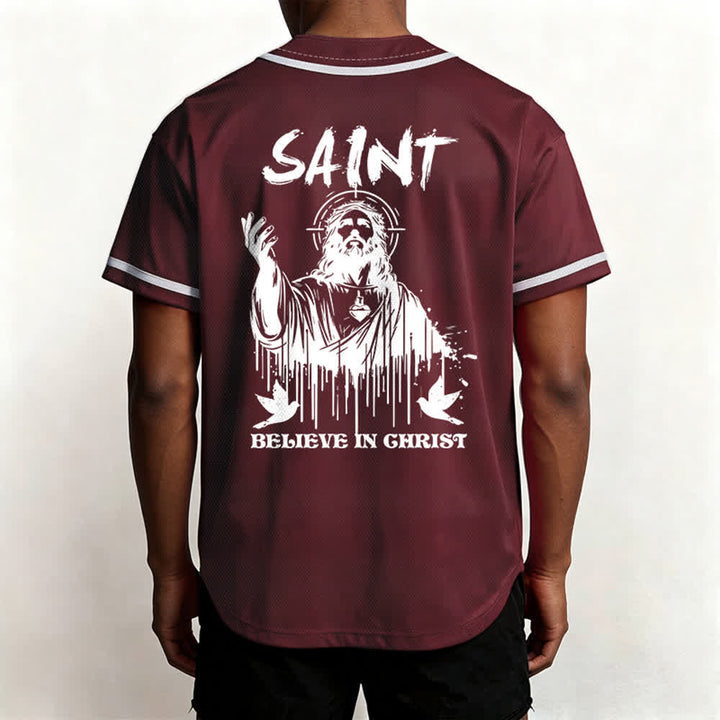 Christianartworkshop Saint Believe In Christ Unisex Baseball Jersey - image 24