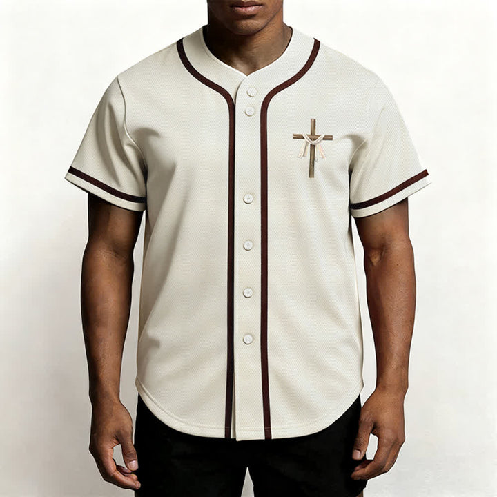 Christianartworkshop He Is Not Here He Is Risen Faith Unisex Baseball Jersey - image 4