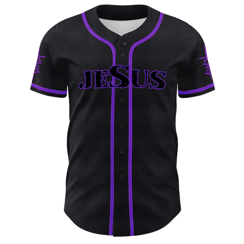 Christianartworkshop Jesus Saves Faith Statement Unisex Custom Baseball Jersey - image 23