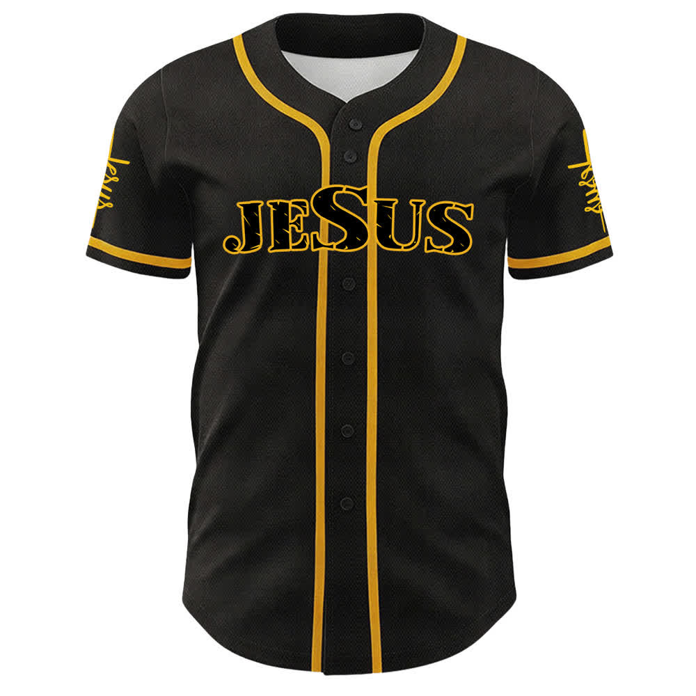 Christianartworkshop Jesus Saves Faith Statement Unisex Custom Baseball Jersey - image 11