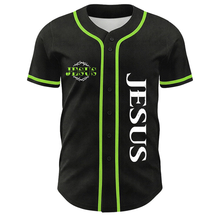 Christianartworkshop Thorn Crown Jesus Way Truth Life Graphic Unisex Baseball Jersey - image 22