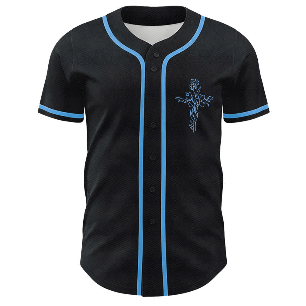 Christianartworkshop Faith Over Fear Lamb Skull Cross Christian Unisex Baseball Jersey - image 11