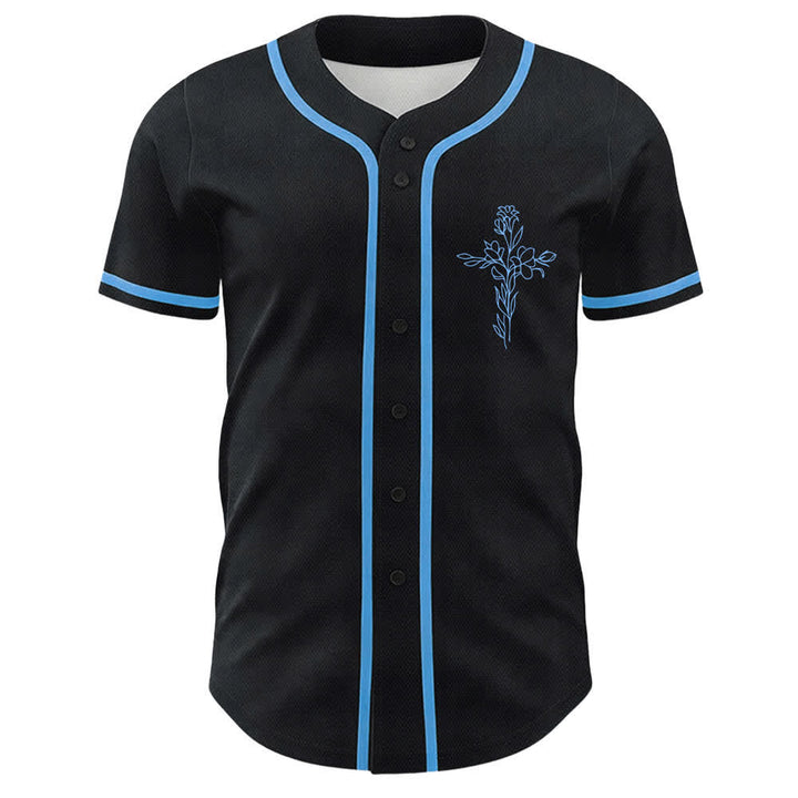 Christianartworkshop Faith Over Fear Lamb Skull Cross Christian Unisex Baseball Jersey - image 11