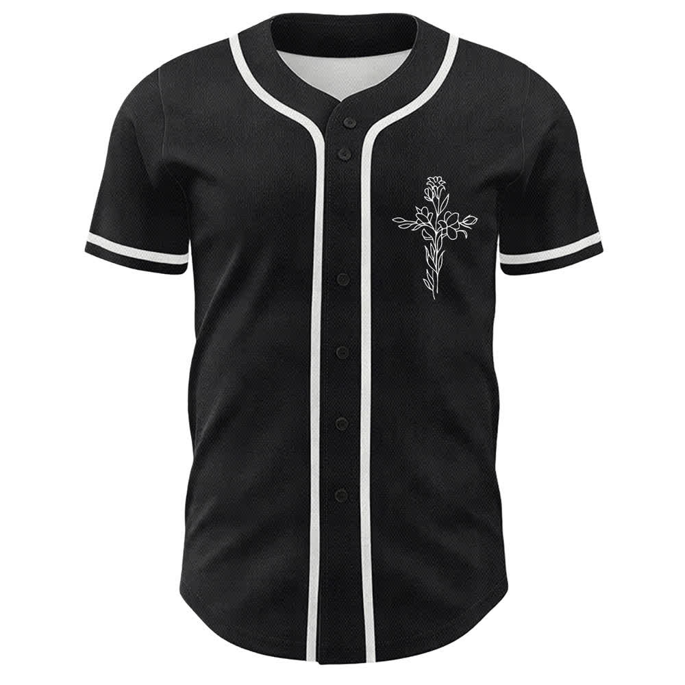 Christianartworkshop Faith Over Fear Lamb Skull Cross Christian Unisex Baseball Jersey - image 14