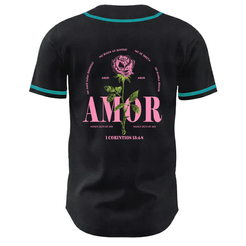 Christianartworkshop Faith Over Fear Lamb Skull Cross Christian Unisex Baseball Jersey - image 7