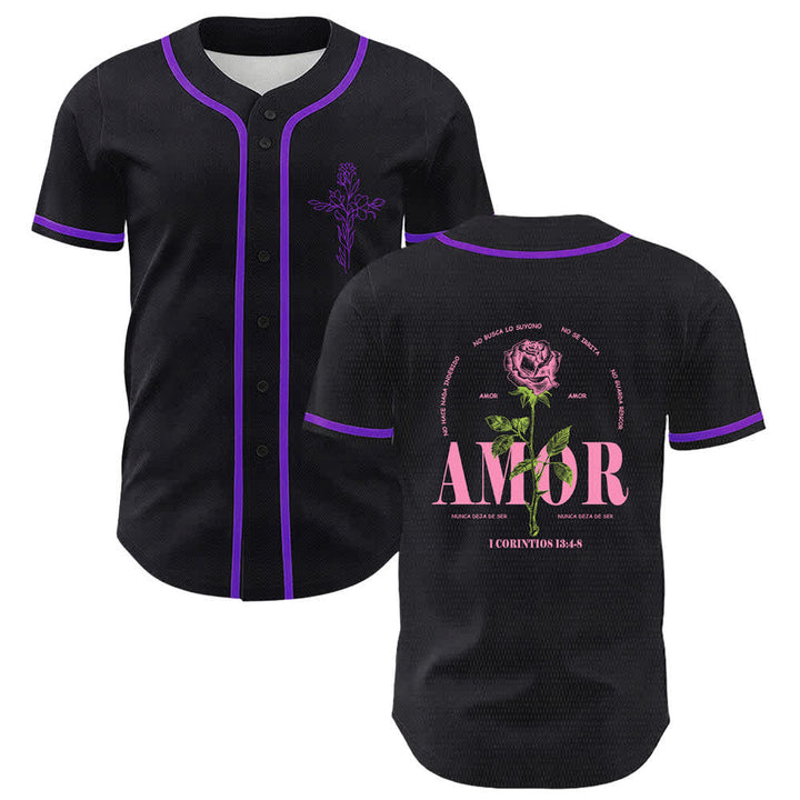 Christianartworkshop Faith Over Fear Lamb Skull Cross Christian Unisex Baseball Jersey - Purple - 5XL - image 24