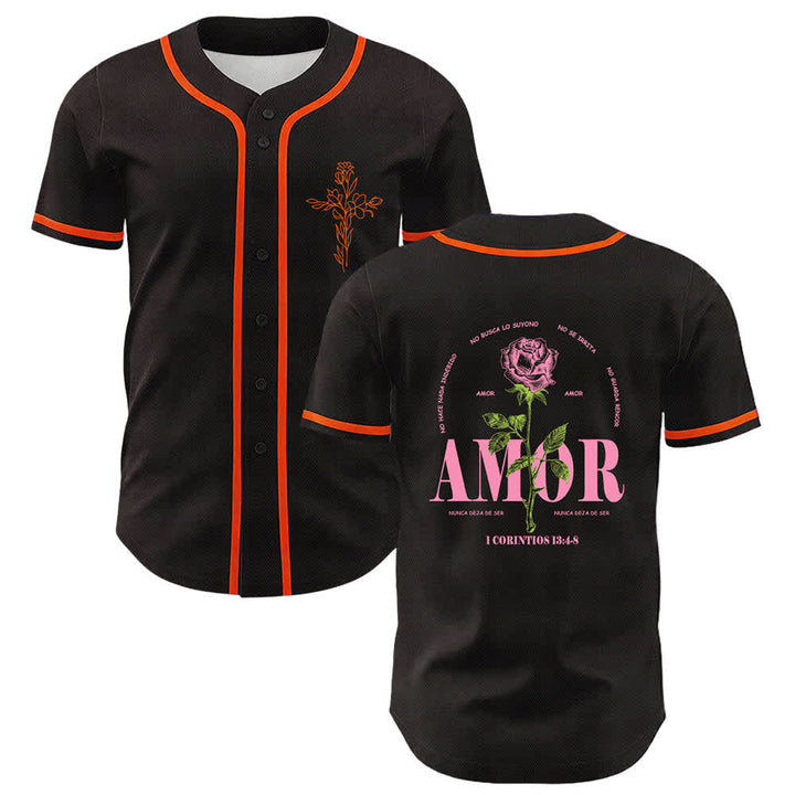 Christianartworkshop Faith Over Fear Lamb Skull Cross Christian Unisex Baseball Jersey - Orange - 5XL - image 18