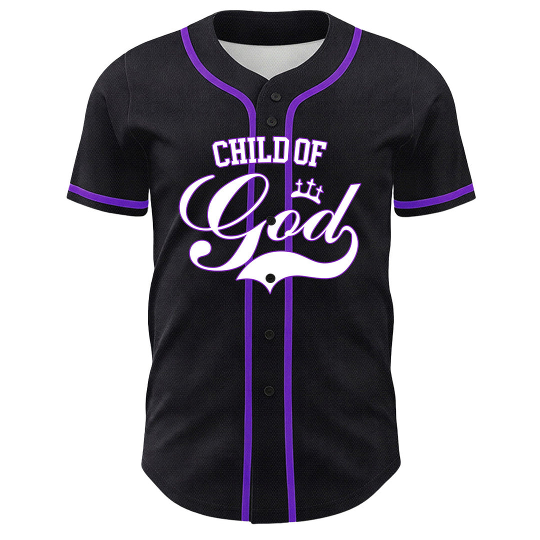 Christianartworkshop I Am A Child Of God Lamb Crown Graphic Unisex Baseball Jersey - image 5