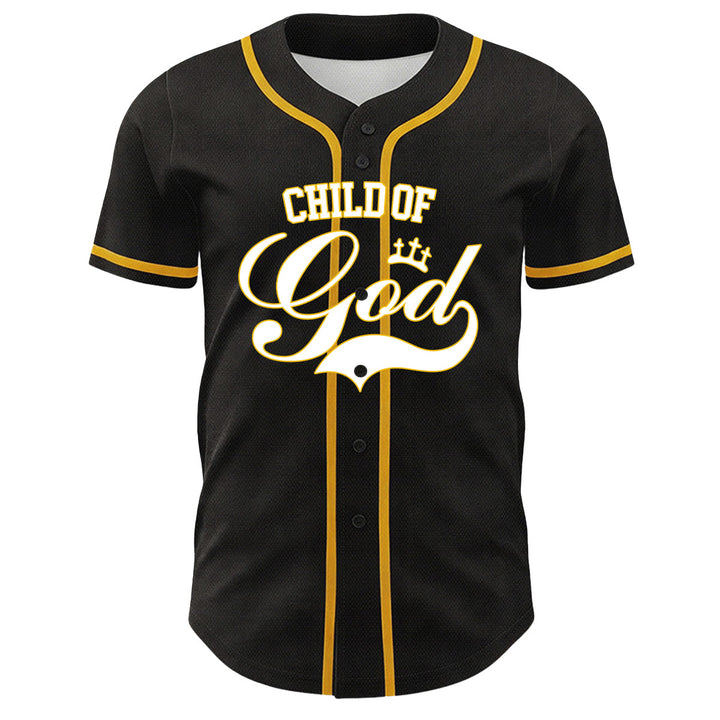 Christianartworkshop I Am A Child Of God Lamb Crown Graphic Unisex Baseball Jersey - image 2
