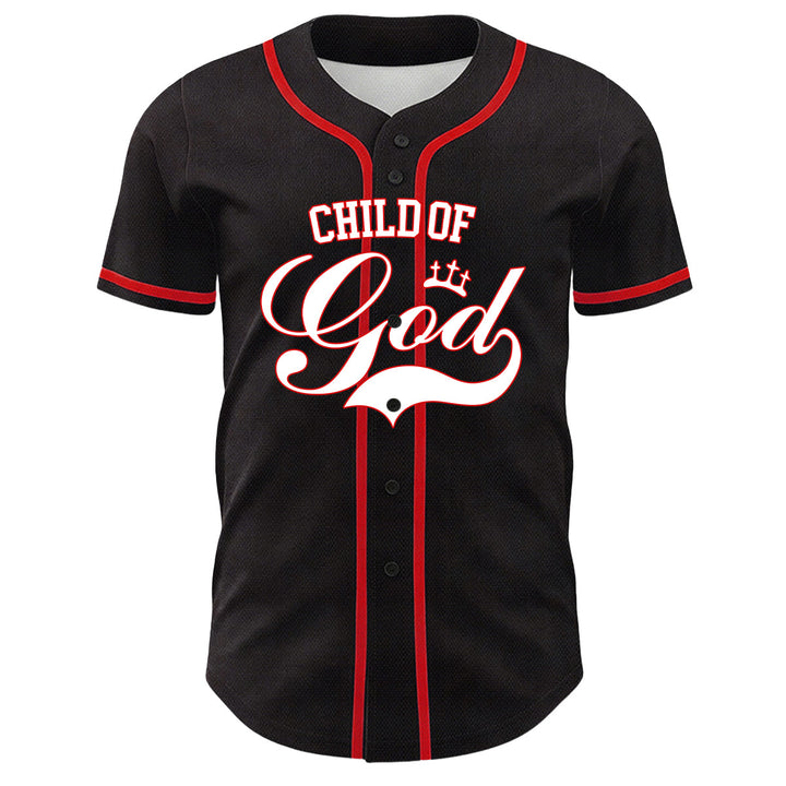 Christianartworkshop I Am A Child Of God Lamb Crown Graphic Unisex Baseball Jersey - image 17