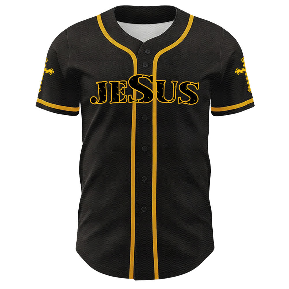 Christianartworkshop Jesus Virgin Mary Crucifix Cross Christian Unisex Baseball Jersey - image 35