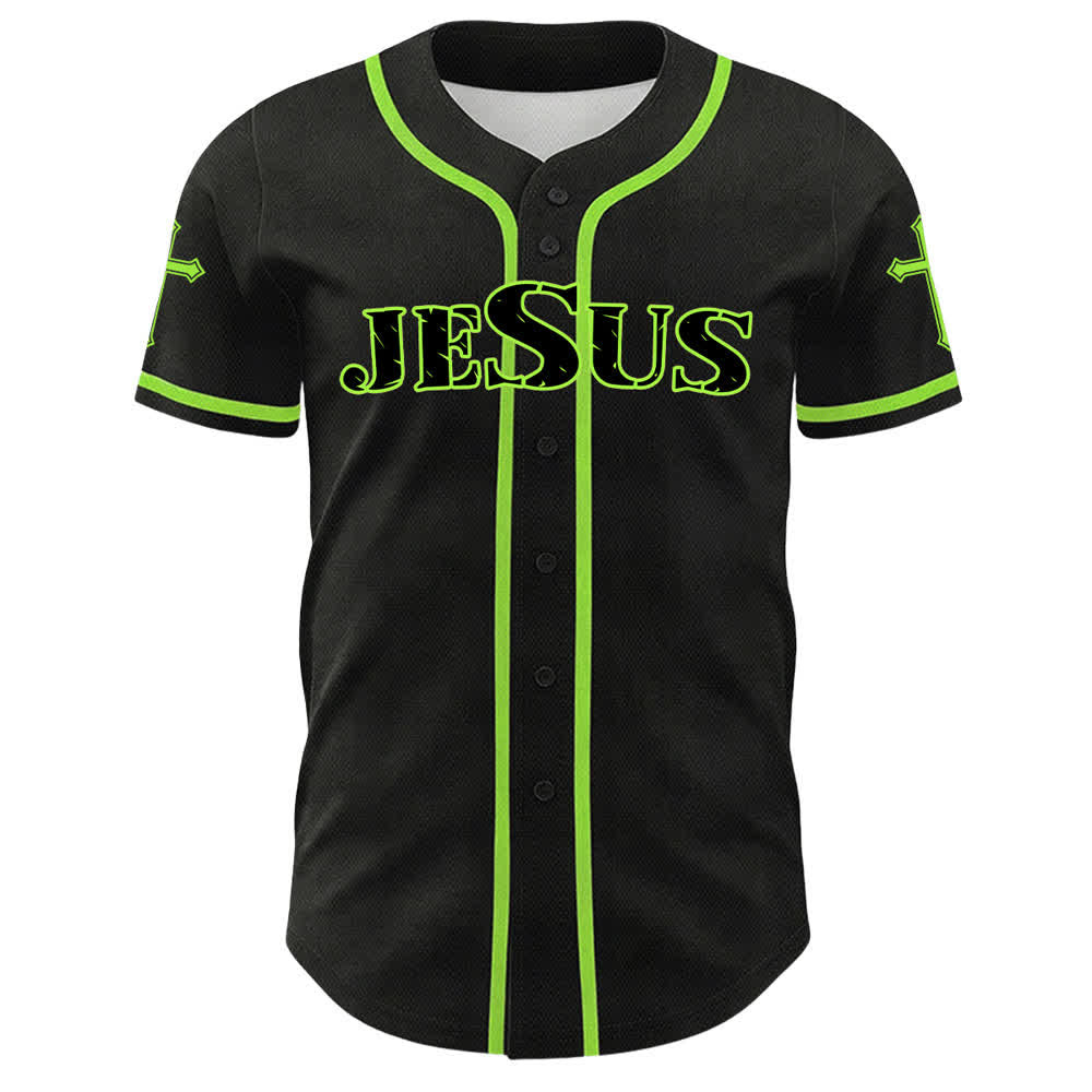 Christianartworkshop Jesus Virgin Mary Crucifix Cross Christian Unisex Baseball Jersey - image 38