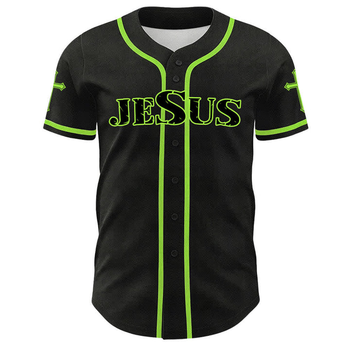Christianartworkshop Jesus Virgin Mary Crucifix Cross Christian Unisex Baseball Jersey - image 38