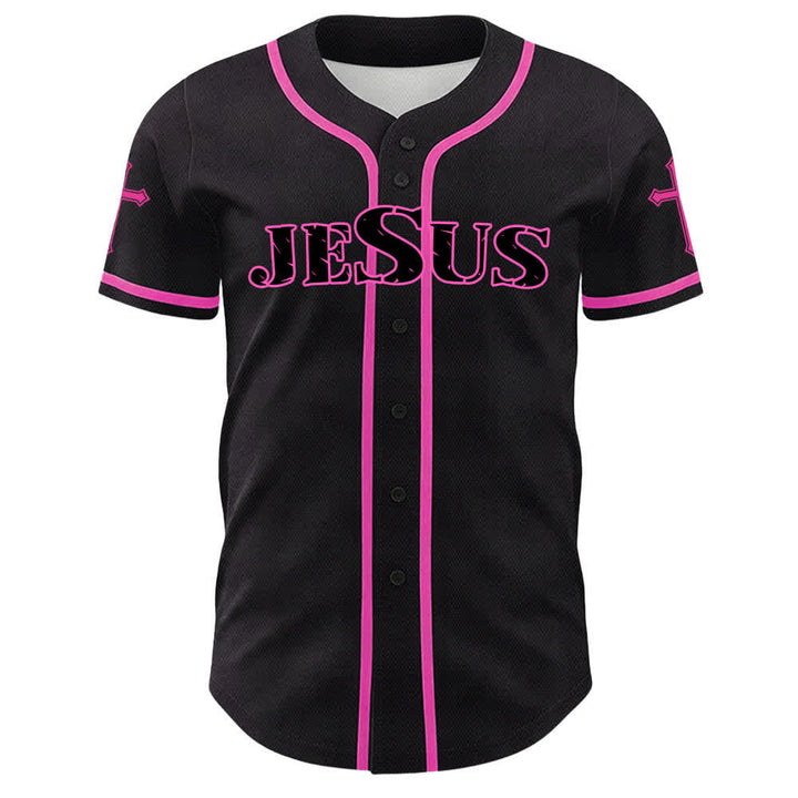 Christianartworkshop Jesus Virgin Mary Crucifix Cross Christian Unisex Baseball Jersey - image 41