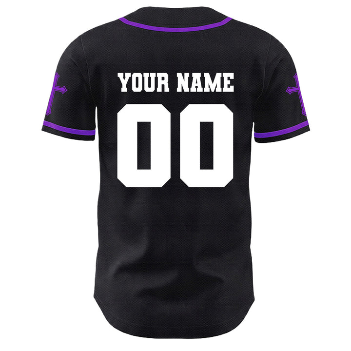 Christianartworkshop Jesus Crucifixion Custom Name Number Cross Sleeve Unisex Baseball Jersey - image 30