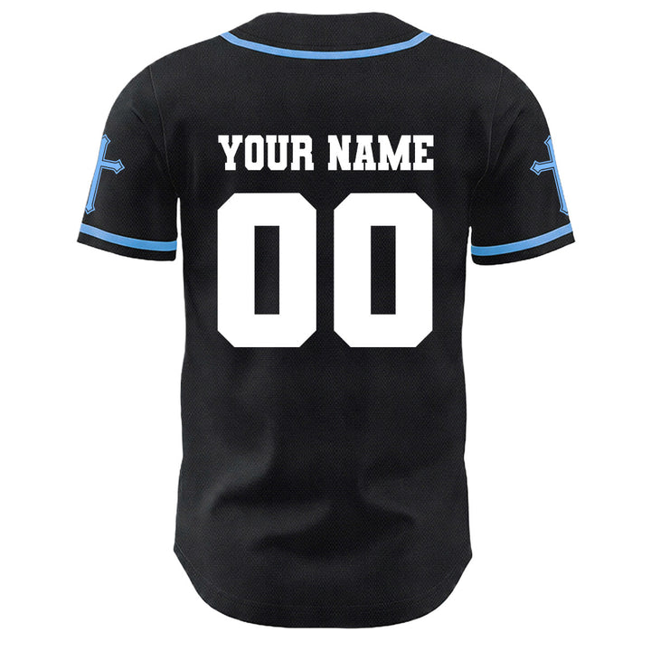 Christianartworkshop Jesus Crucifixion Custom Name Number Cross Sleeve Unisex Baseball Jersey - image 14