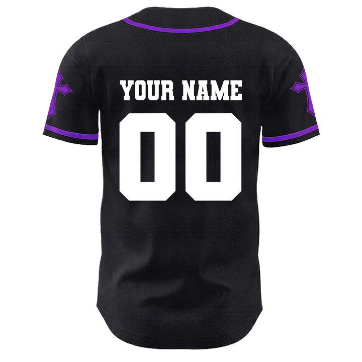 Christianartworkshop Crown Of Thorns Jesus Custom Name Number Cross Sleeve Unisex Baseball Jersey - image 31