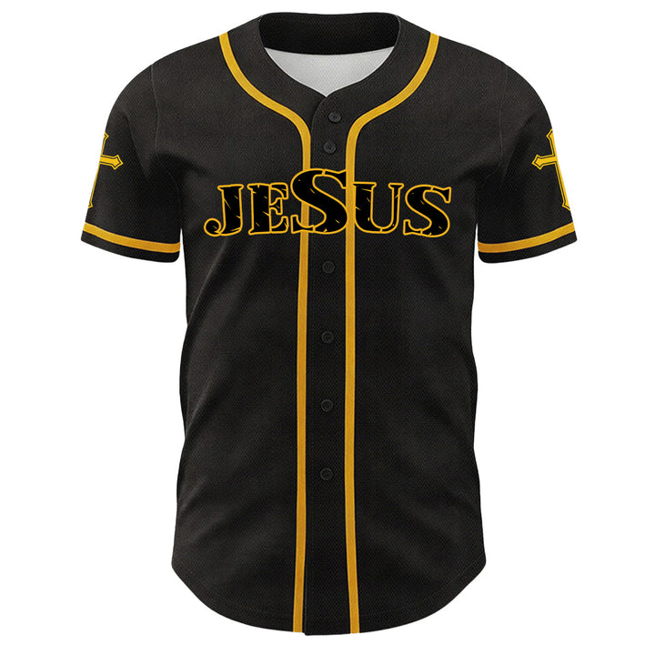 Christianartworkshop Lion Of Judah Jesus Cross Graphic Unisex Baseball Jersey - image 2
