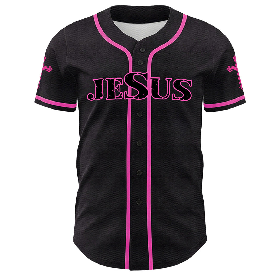 Christianartworkshop Lion Of Judah Jesus Cross Graphic Unisex Baseball Jersey - image 5
