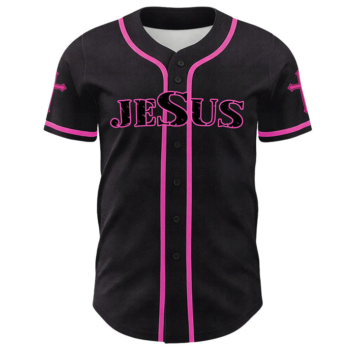 Christianartworkshop Lion Of Judah Jesus Cross Graphic Unisex Baseball Jersey - image 5