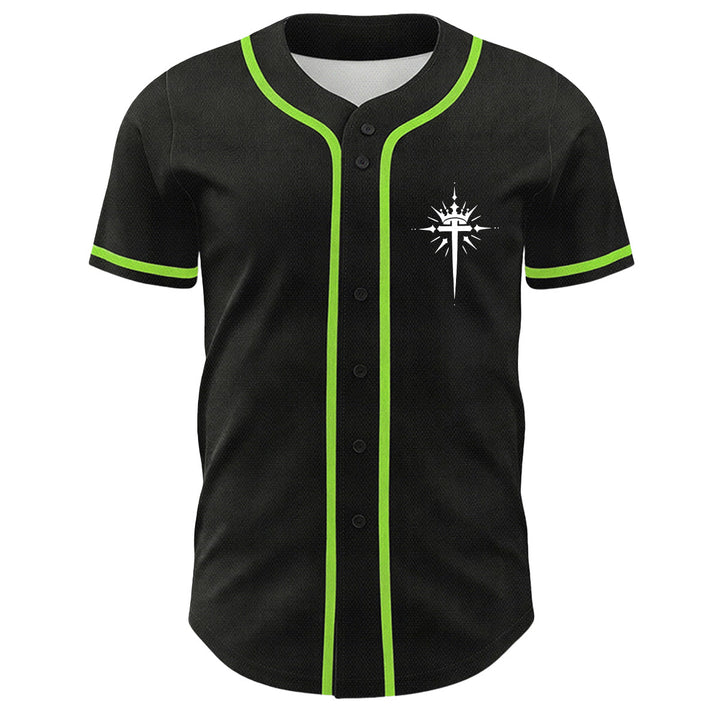 Christianartworkshop Yeshua Crown Of Thorns Cross Angel Wings Unisex Baseball Jersey - image 20