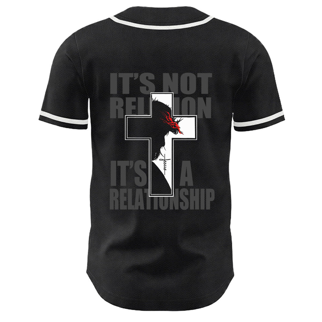 Christian Virgin Mary Jesus Crucifix Cross Graphic Baseball Jersey - image 4