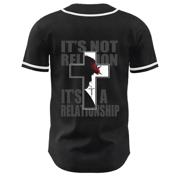 Christian Virgin Mary Jesus Crucifix Cross Graphic Baseball Jersey - image 4