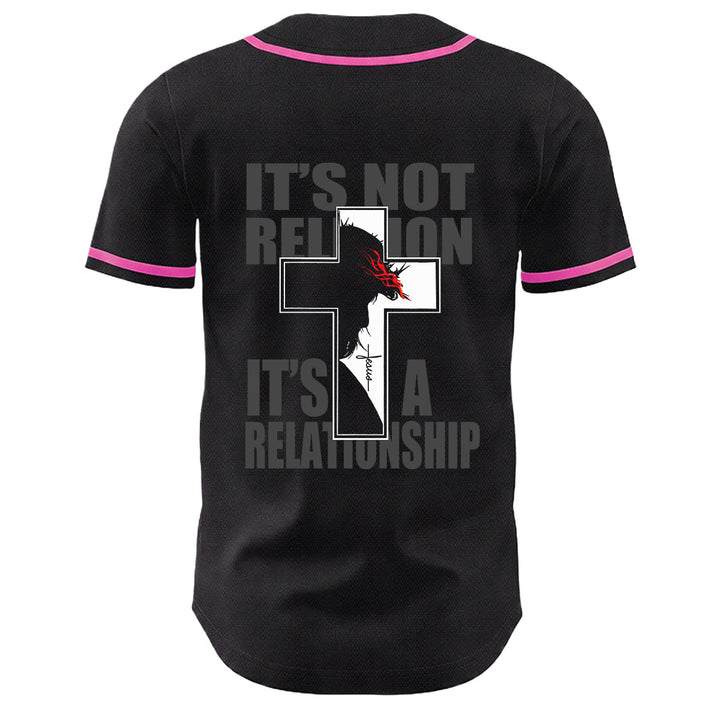 Christian Virgin Mary Jesus Crucifix Cross Graphic Baseball Jersey - image 7