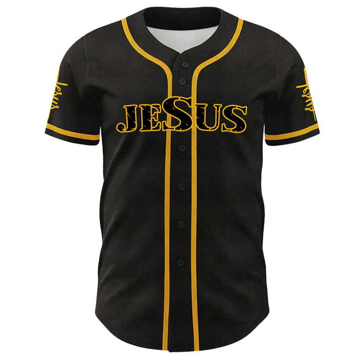Christianartworkshop Jesus Spirit Rich Crown Of Thorns Portrait Unisex Baseball Jersey - image 5