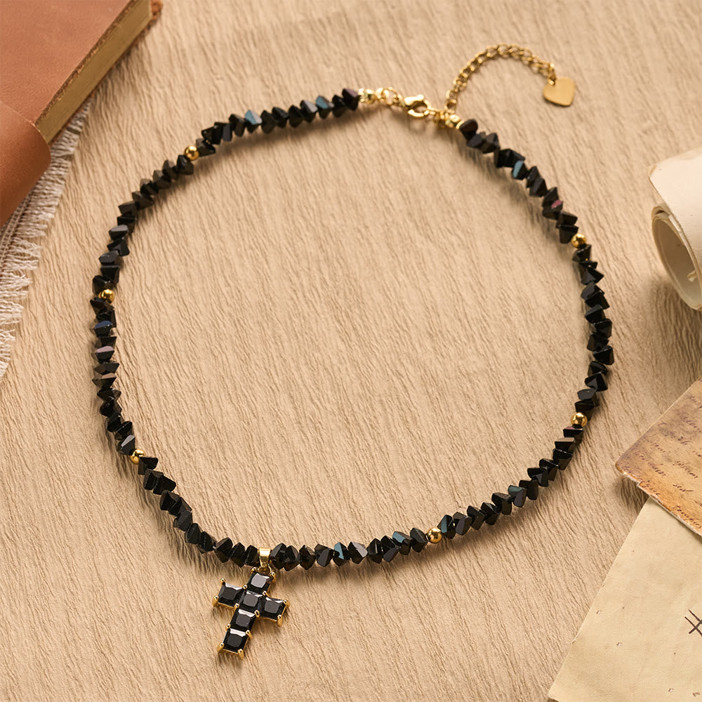 Christianartworkshop Faceted Crystal Bead Cross Charm Bracelet: Emblem of Sparkling Heavenly Blessing - image 13