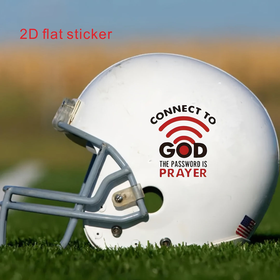Christianartworkshop WiFi Symbol Prayer Connection Car Sticker: Emblem of Joyful Heavenly Communion - image 1