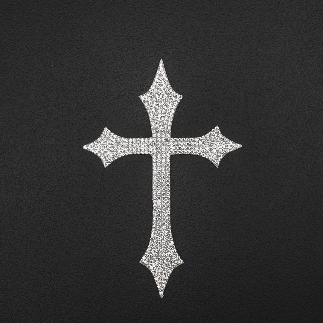 Christianartworkshop Gothic Spike Glitter Cross Car Sticker: Emblem of Firm Heavenly Protection - image 4