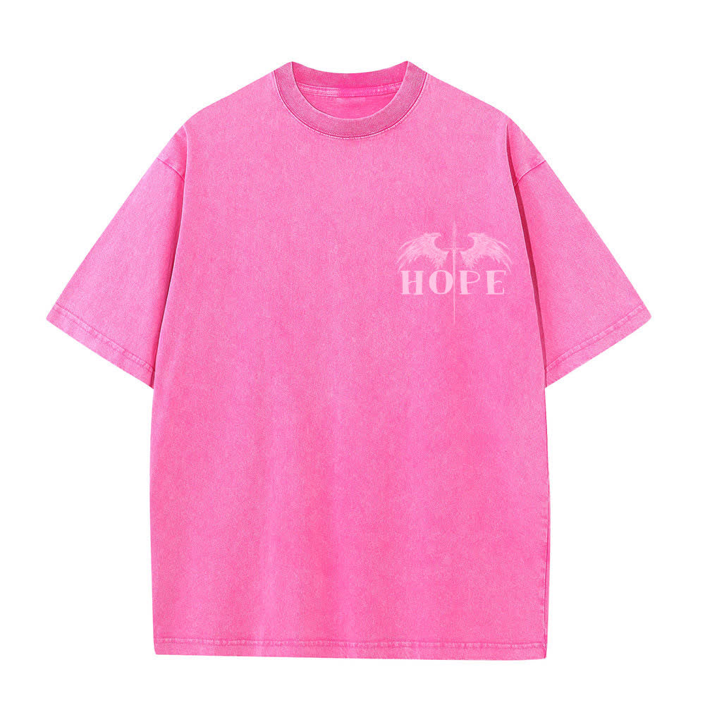 Christianartworkshop Isaiah 54:17 Wings Of Hope Washed T-Shirt - image 23