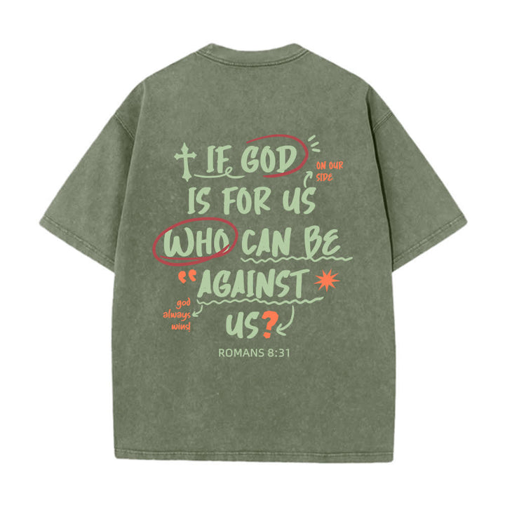 Christianartworkshop If God Is For Us Boxy Washed T Shirt - image 4