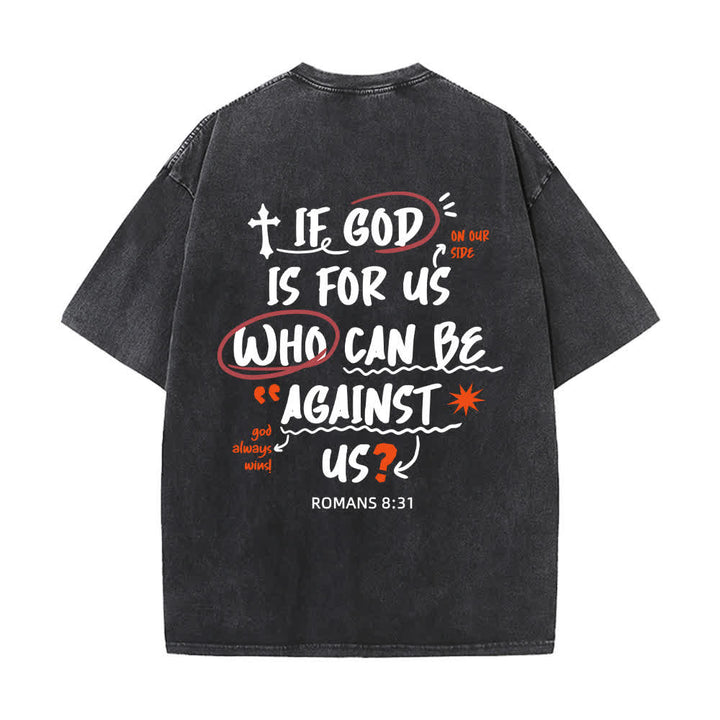 Christianartworkshop If God Is For Us Boxy Washed T Shirt - image 10