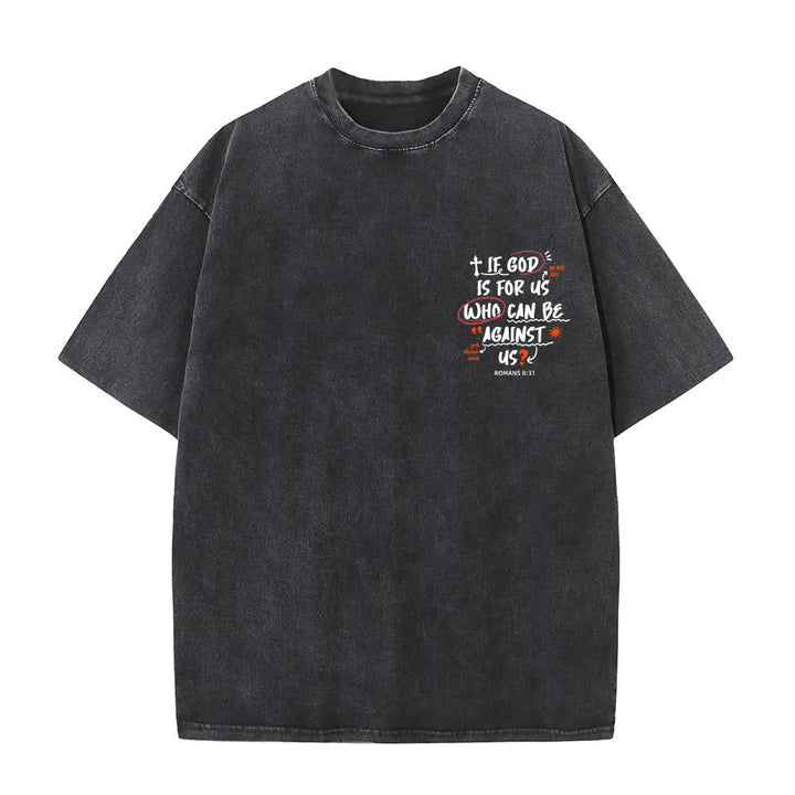Christianartworkshop If God Is For Us Boxy Washed T Shirt - image 11